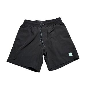 Maven Co Op Drawstring Shorts Men's S Black Elastic Waist Athletic Golf Casual